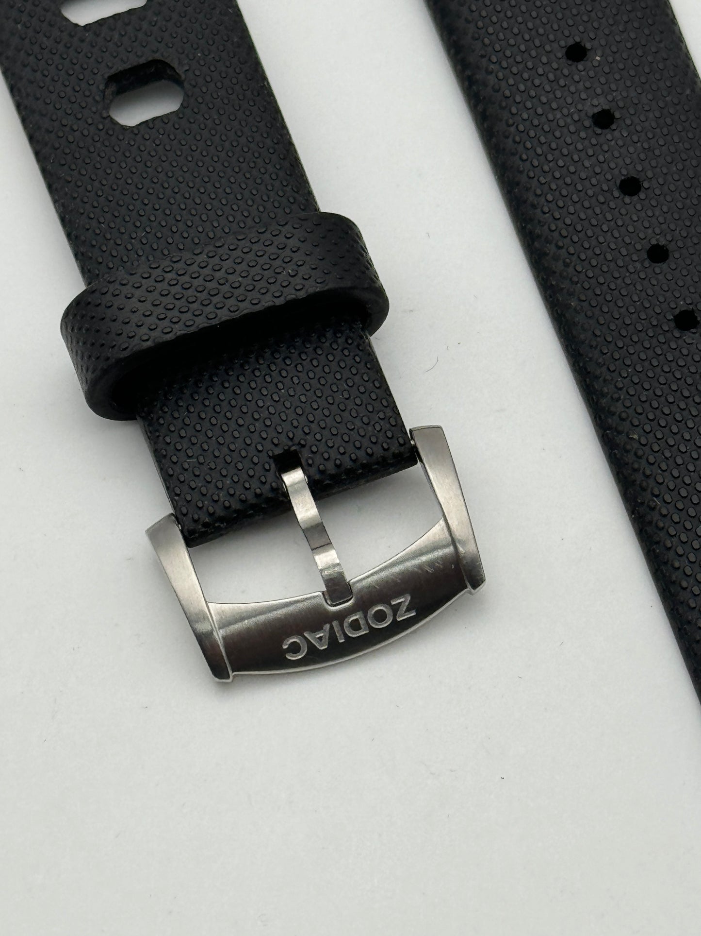 Zodiac cinturino strap rubber gomma diver 22 mm black