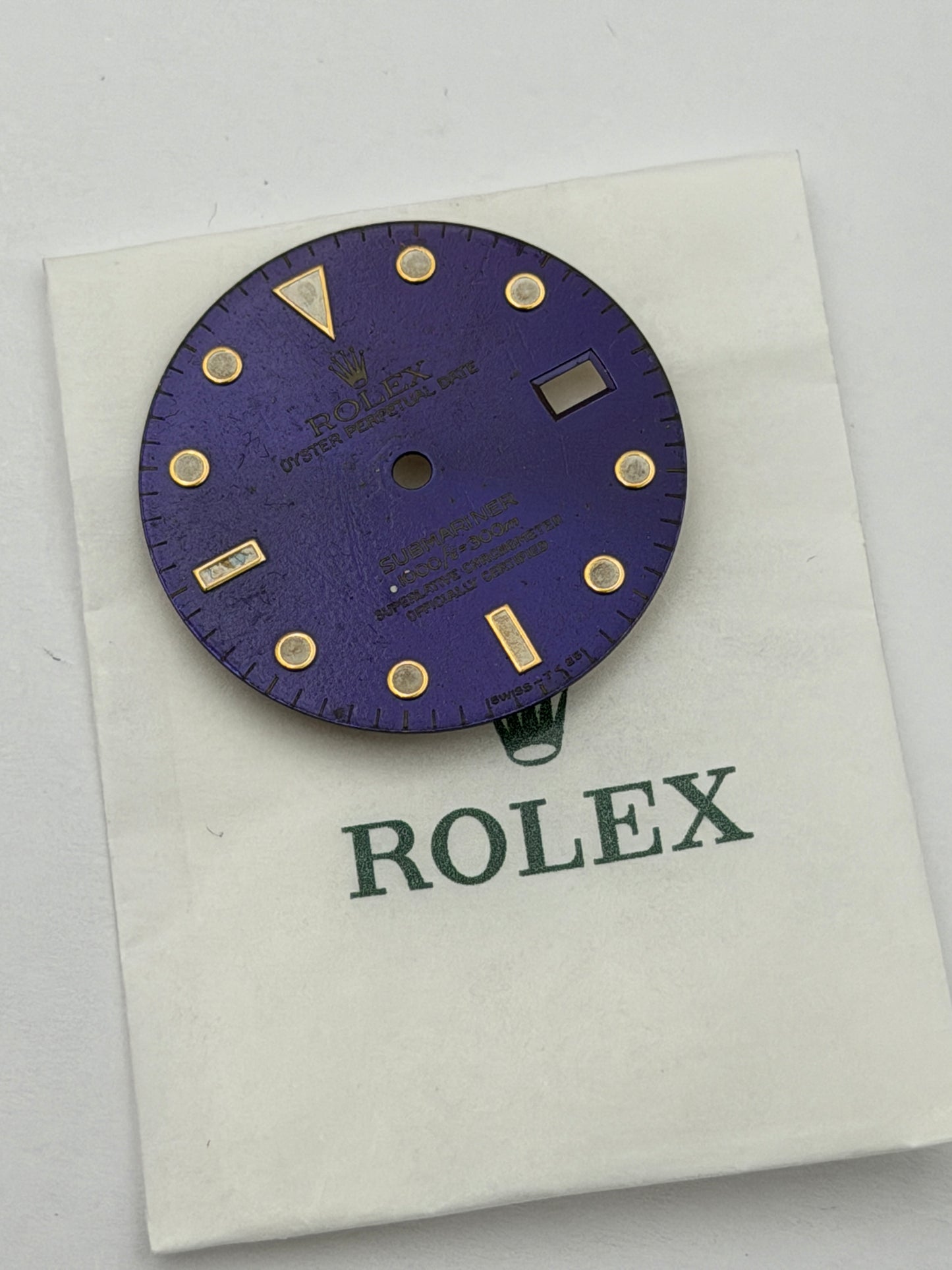 Rolex 16613 purple submariner swiss-t<25 dial quadrante originale genuine
