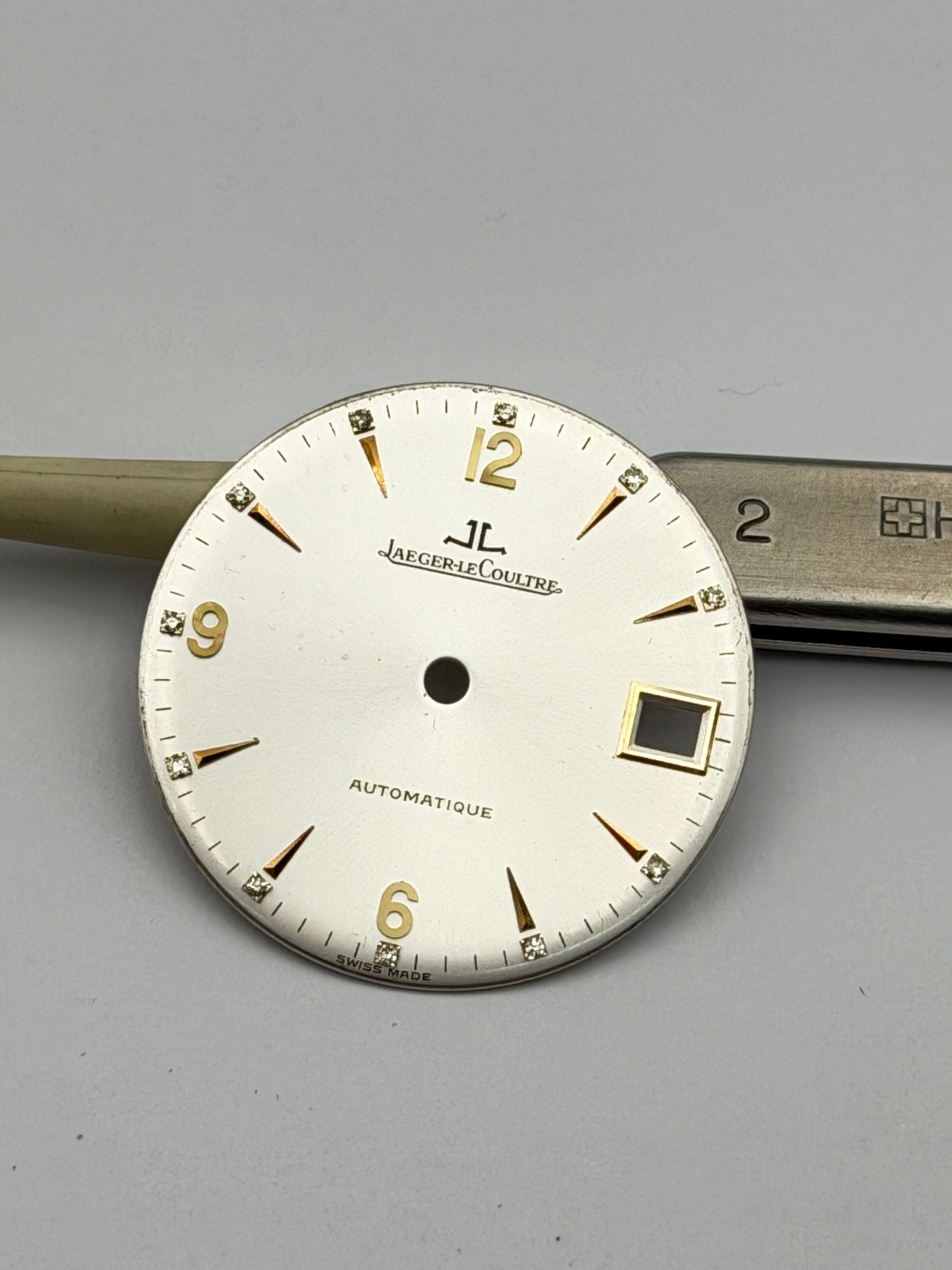 jaeger le coultre 888 automatic diamond 28.5mm dial quadrante