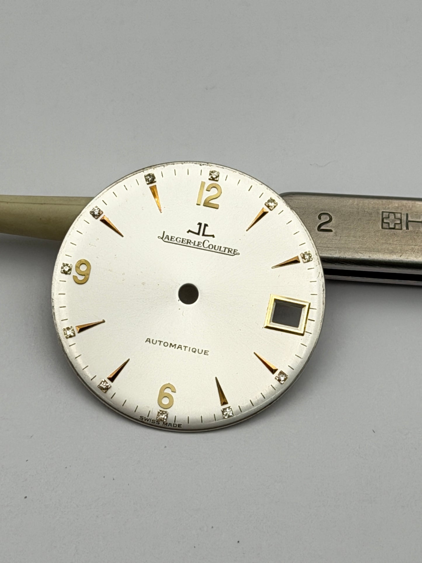 jaeger le coultre 888 automatic diamond 28.5mm dial quadrante