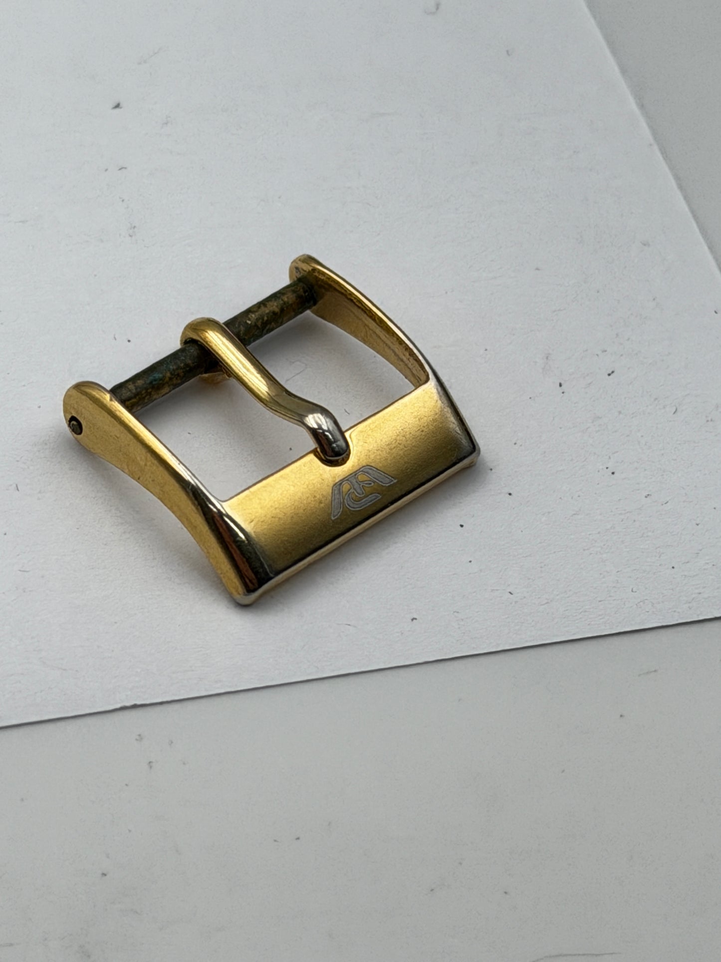 philip watch fibbia buckle gold plated 16mm