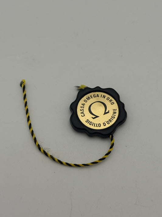 omega tag cartellino sigillo d'origine vintage