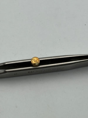 bulova corona crown impermeabile waterproof monobloc case 4.4x2x3mm gold plated
