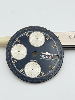 sector golden eagle 7750 29.5mm chronograph automatic dial quadrante