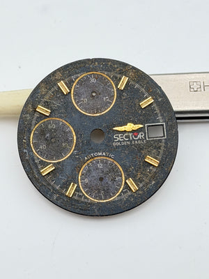 sector golden eagle 29.5mm chronograph automatic dial quadrante