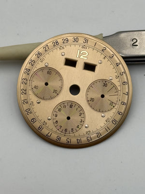 valjoux 72c nos 31,5mm dial quadrante chrono calendar rare