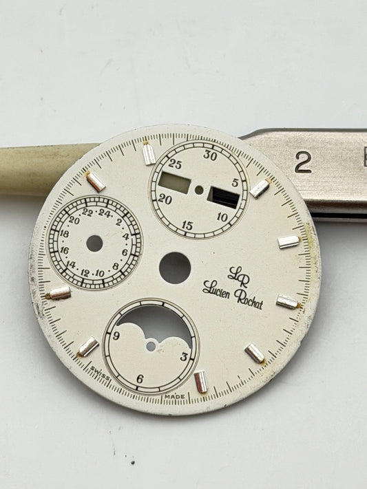 lucine rochat chrono 7751 28.5mm dial quadrante