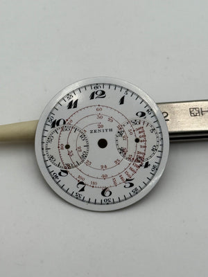 zenith monopusher porcellana porcelain chrono dial quadrante 30mm