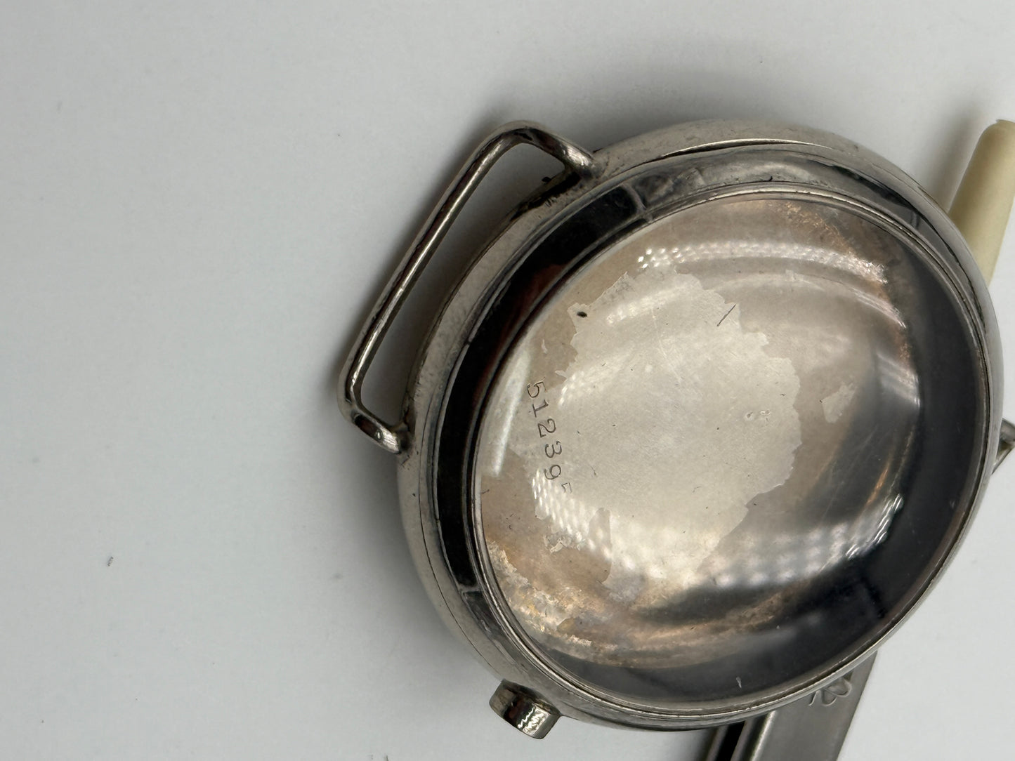 lemania monopusher chrono case 42mm -35,6mm 595-51239 cass acase rare