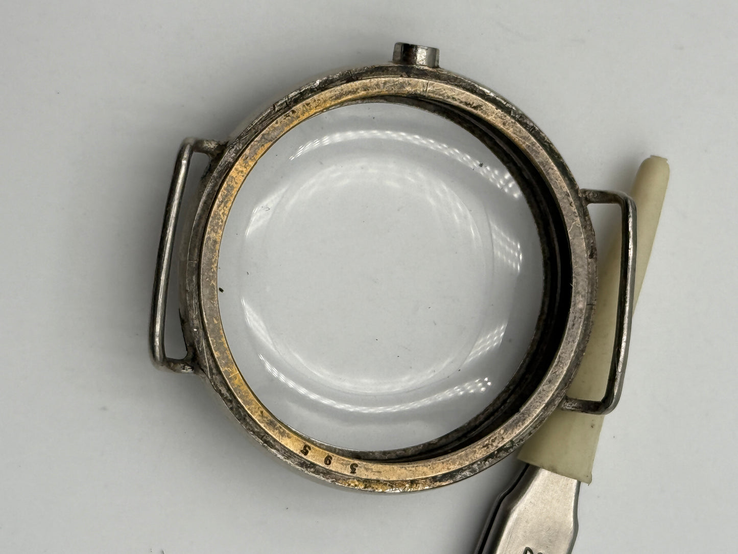 lemania monopusher chrono case 42mm -35,6mm 595-51239 cass acase rare