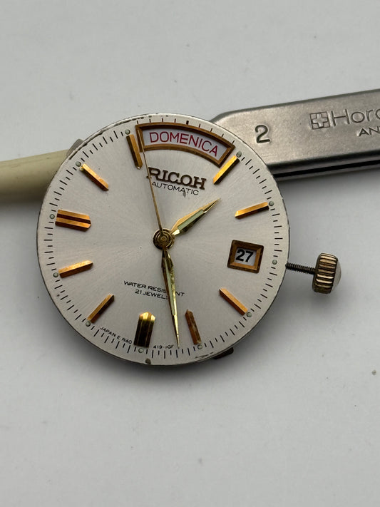 ricoh 21 jewels automatic rare movement movimento