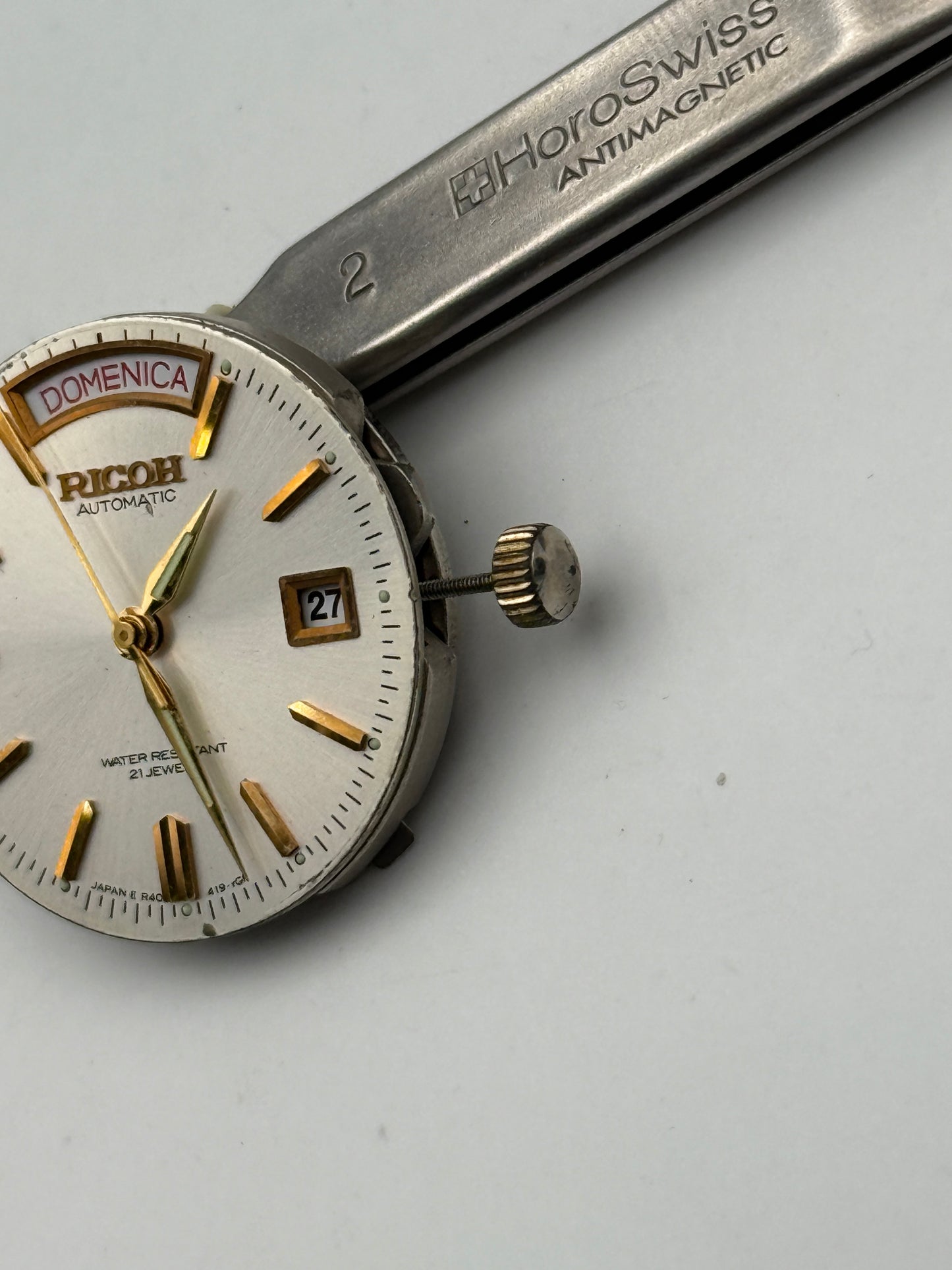ricoh 21 jewels automatic rare movement movimento
