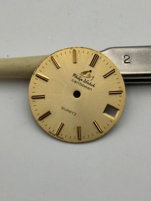 Philip Watch caribbean quartz gold dial quadrante