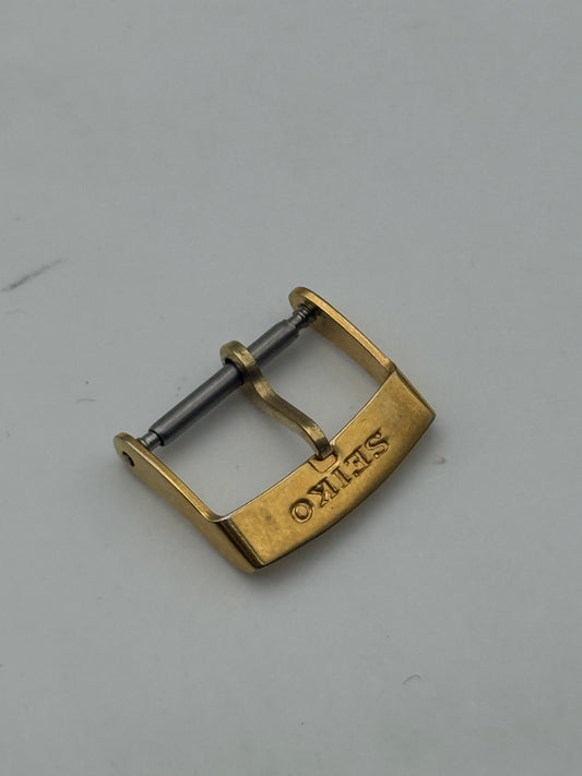 seiko 16mm fibbia buckle gold plated vintage