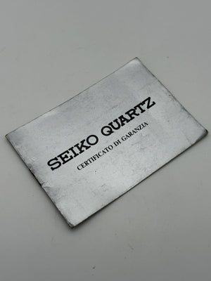 seiko quartz vintage warranty garanzia guarantee