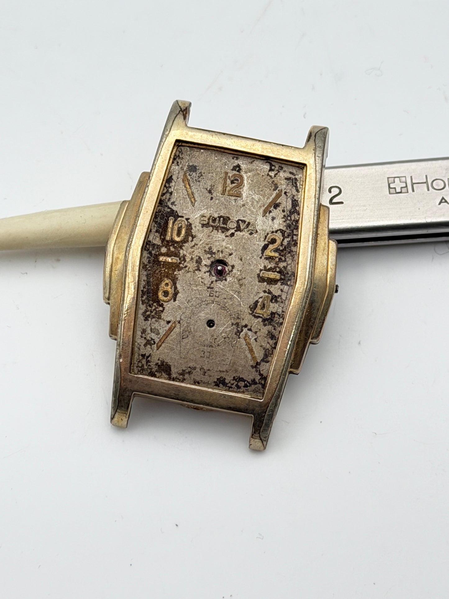 bulova art decò 26x36mm watch vintage
