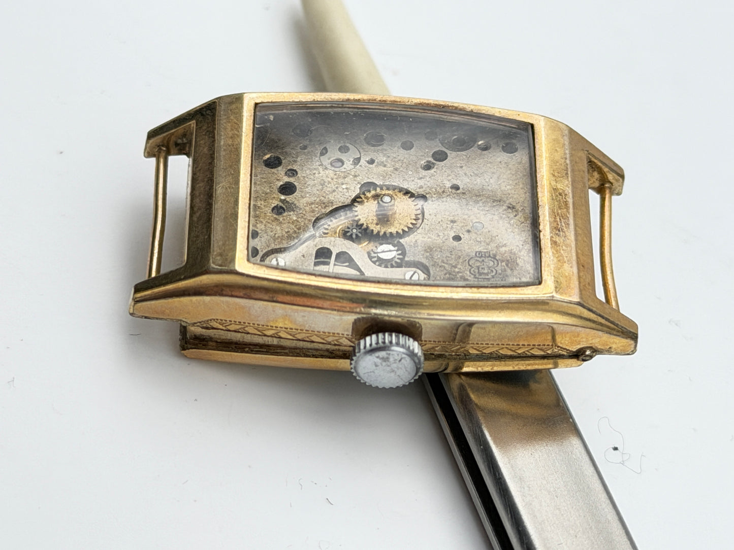 anonimo art decò p110 22x37mm watch vintage