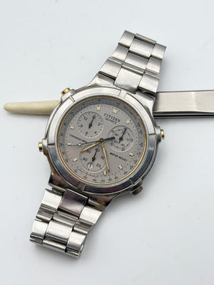 citizen chrono quartz 39mm watch vintage