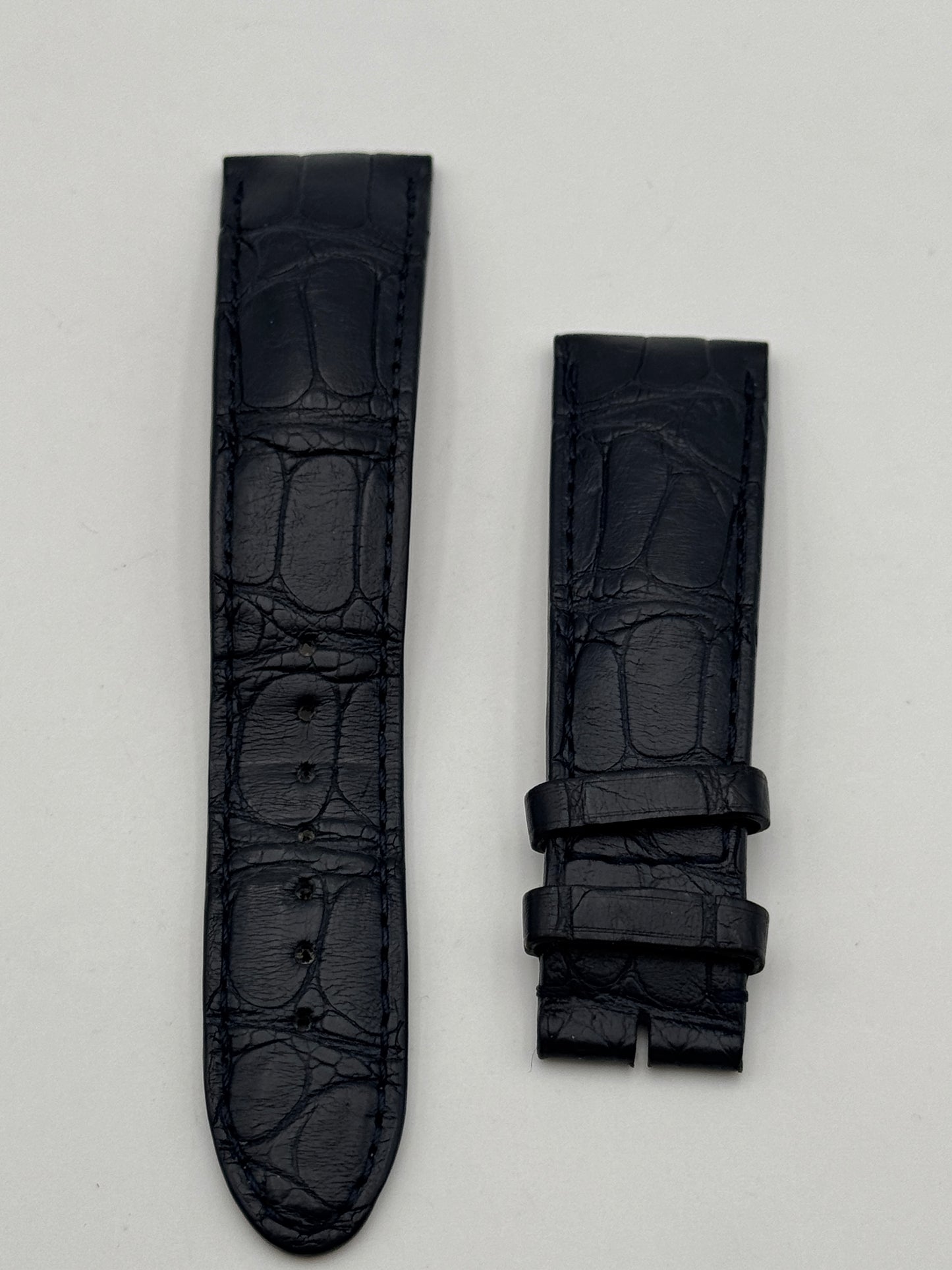 Montblanc cinturino strap 21-18mm pelle leather