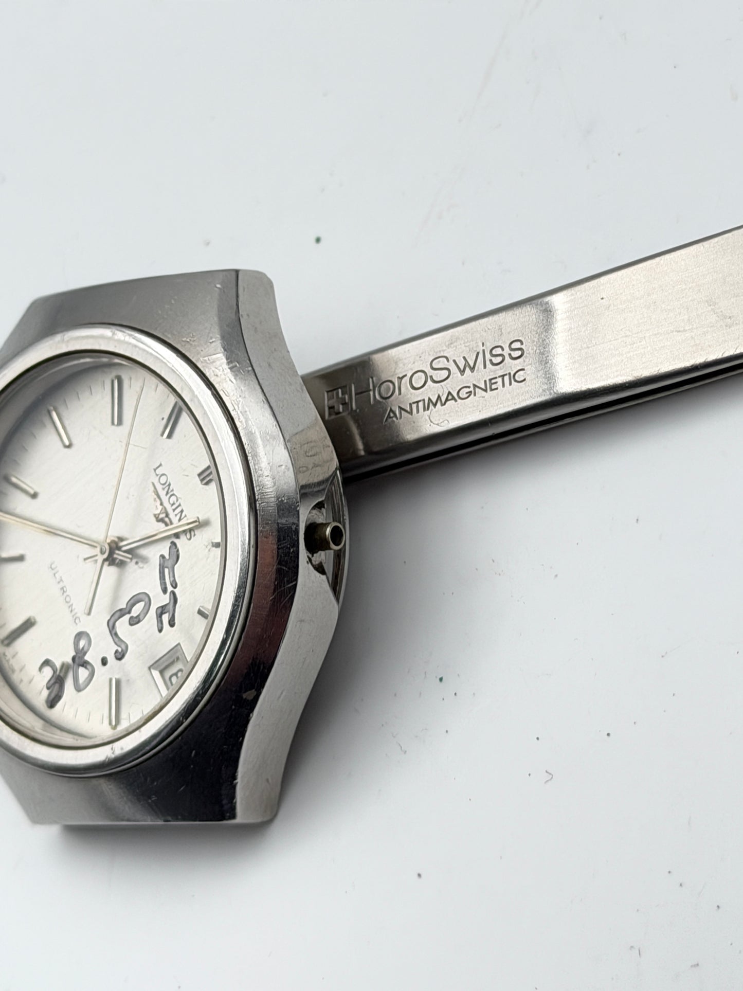 longines ultronic 38,50mm watch vintage diapason