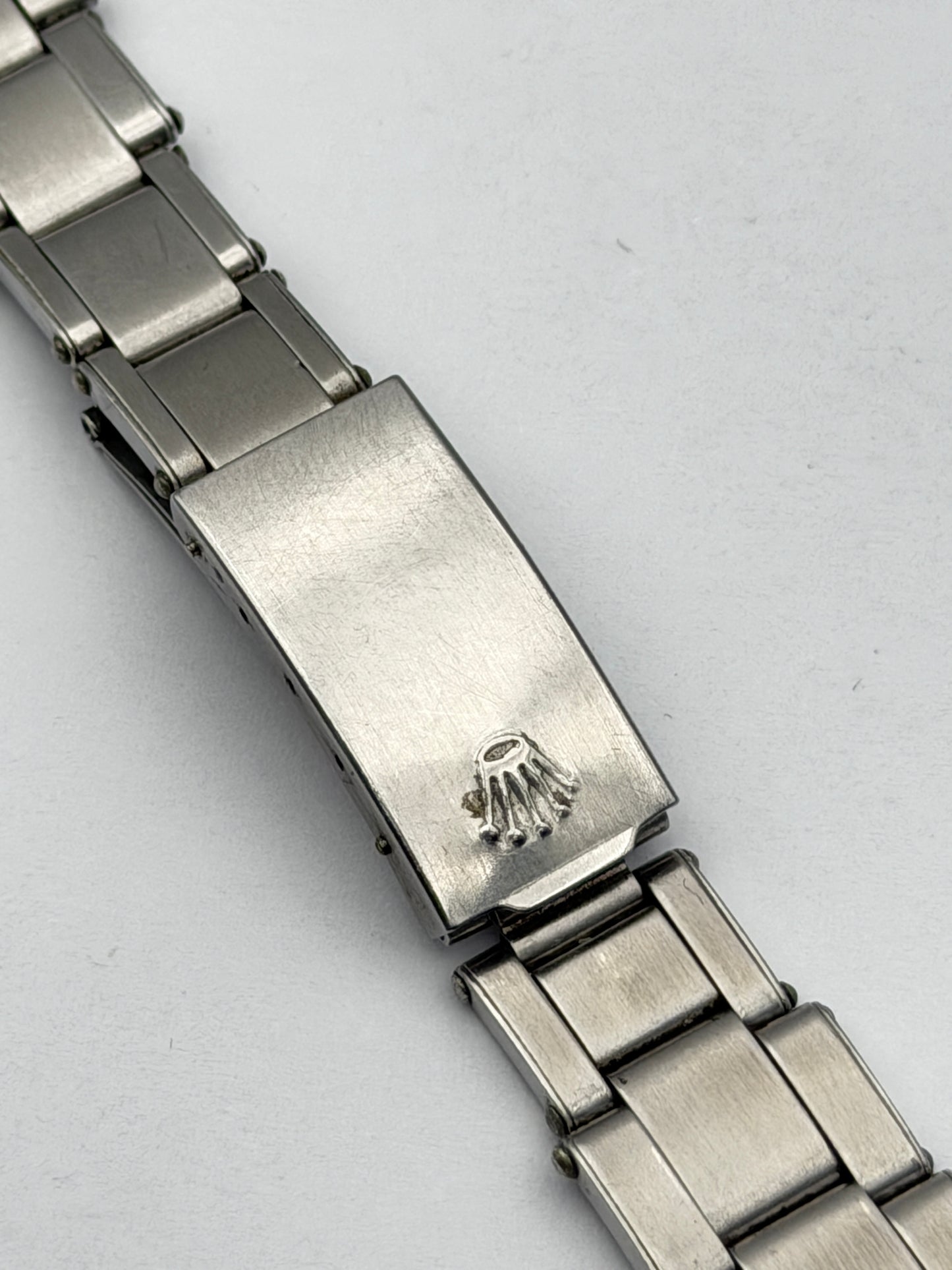 rolex 20mm rivettato steel bracciale bracelet riveted