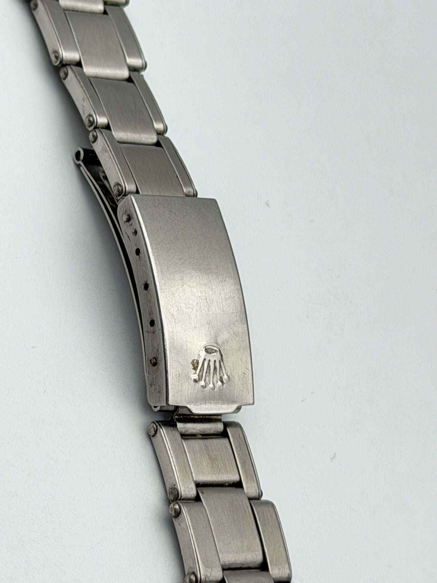 rolex 20mm rivettato steel bracciale bracelet riveted