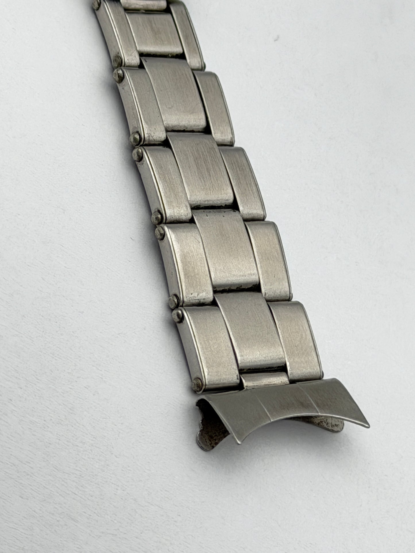 rolex 20mm rivettato steel bracciale bracelet riveted