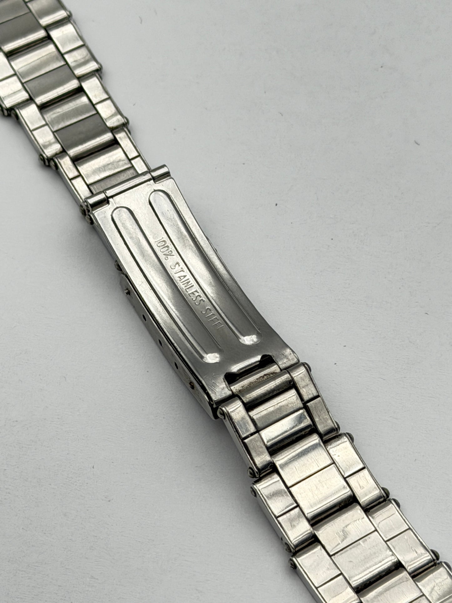 rolex 20mm rivettato steel bracciale bracelet riveted