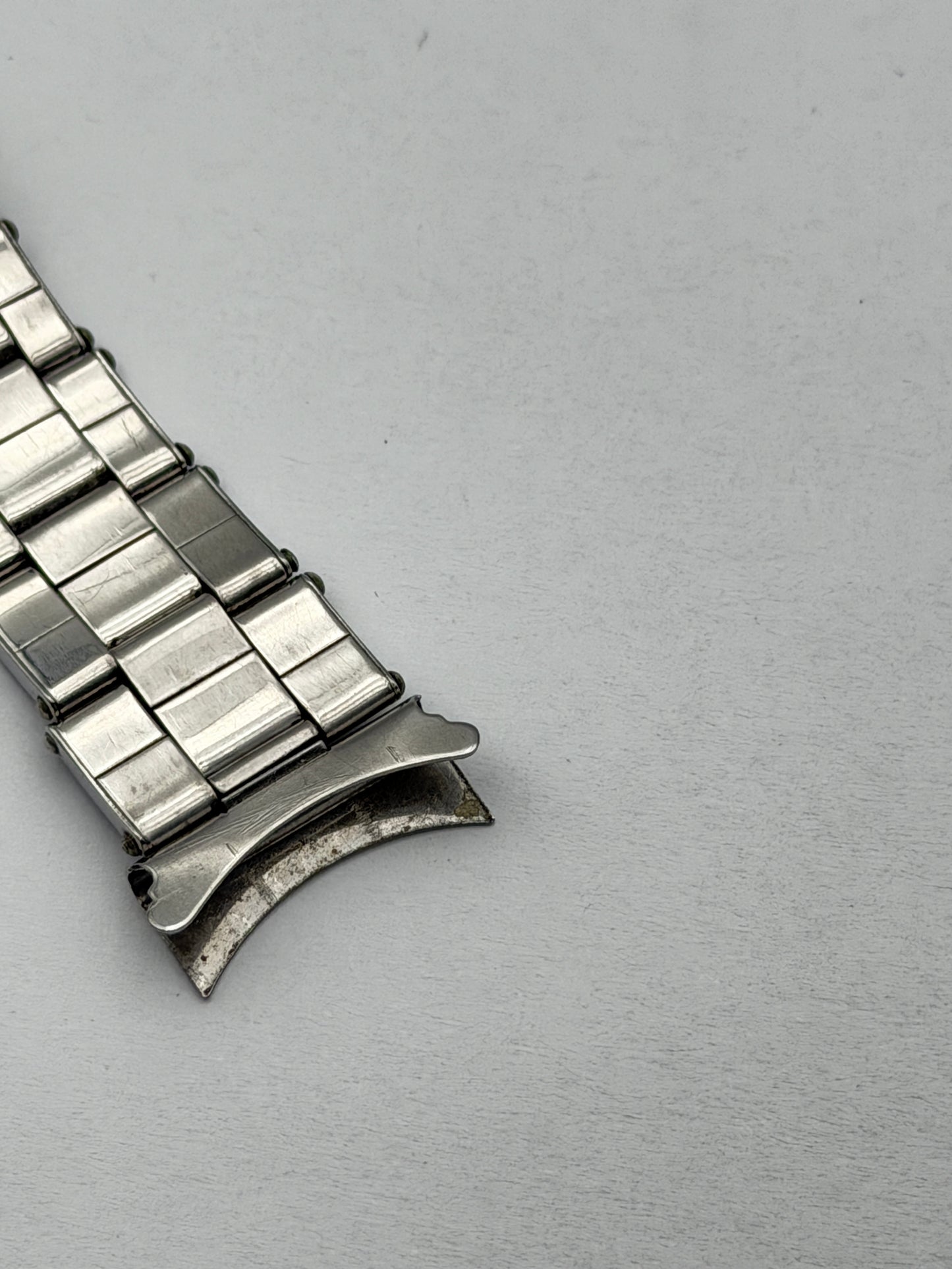 rolex 20mm rivettato steel bracciale bracelet riveted