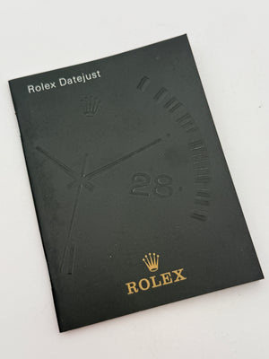 rolex datejust booklet libretto 1999