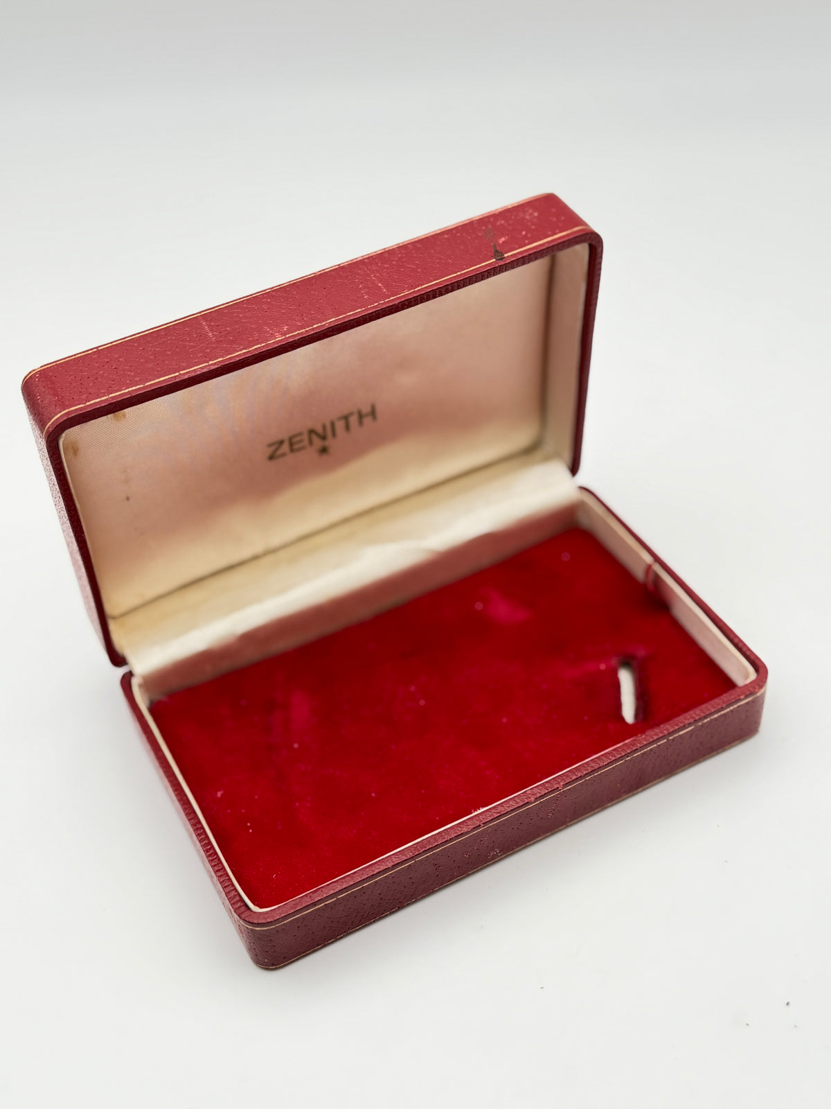 zenith box vintage watch scatola rare red