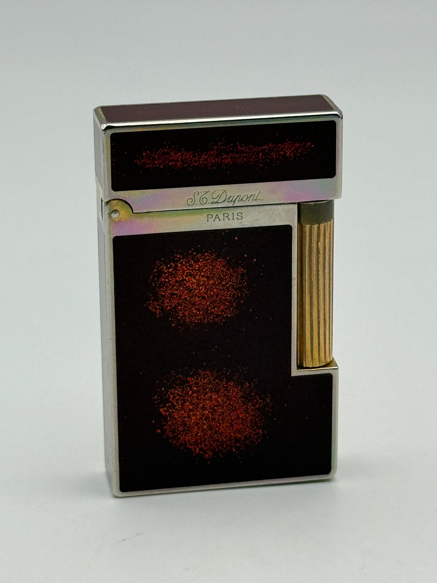 s.t. dupont Chinese laque red stardust  lacca cinese polvere di stelle