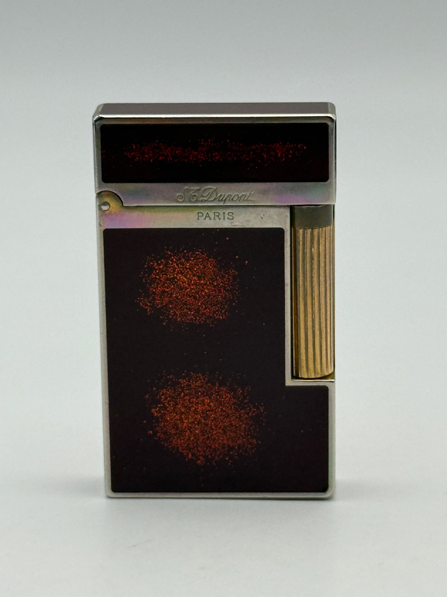 s.t. dupont Chinese laque red stardust  lacca cinese polvere di stelle