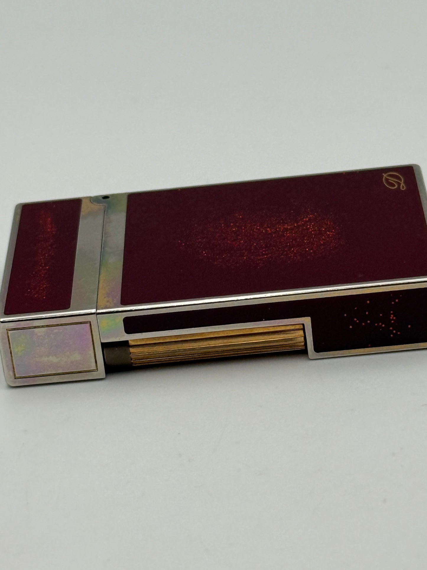 s.t. dupont Chinese laque red stardust  lacca cinese polvere di stelle