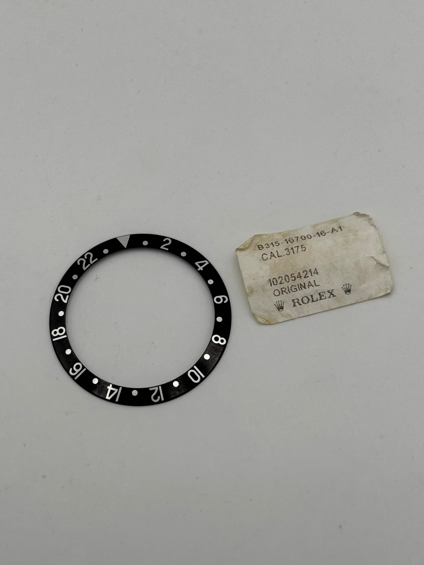 Rolex gmt master 2 16710 lunetta bezel black originale genuine
