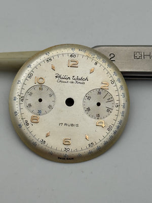 philip watch chaux de fonds 27,2mm r23 valjoux 23 dial quadrante