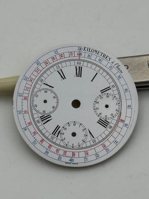zenith 146hp porcelain 32,8mm chronograph dial quadrante