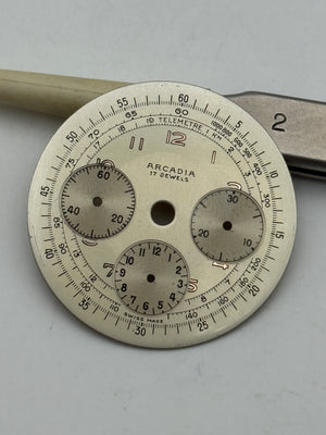 arcadia valjoux 72 31,8mm dial quadrante kit