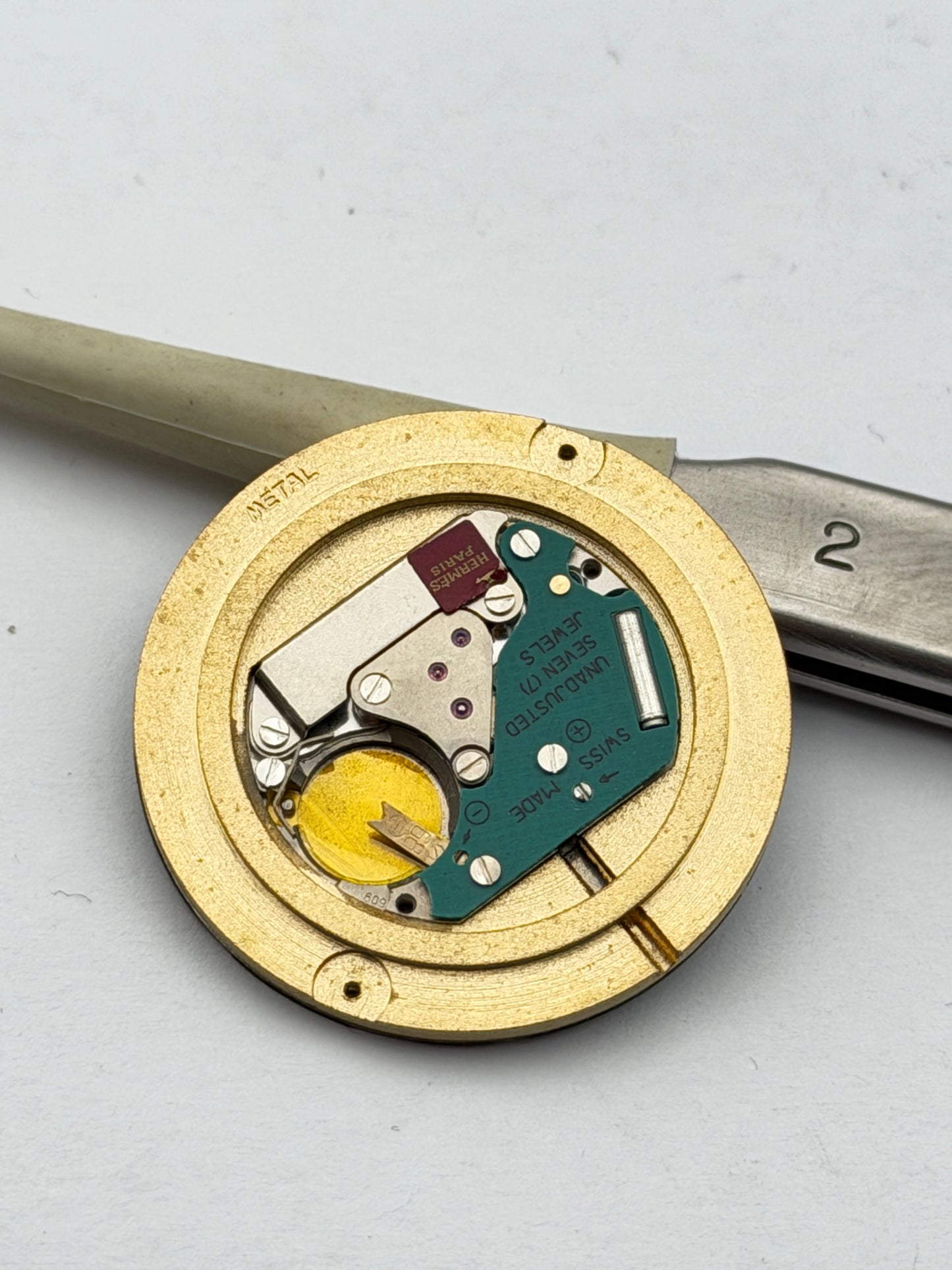 Hermès paris 609 movement movimento quartz rare