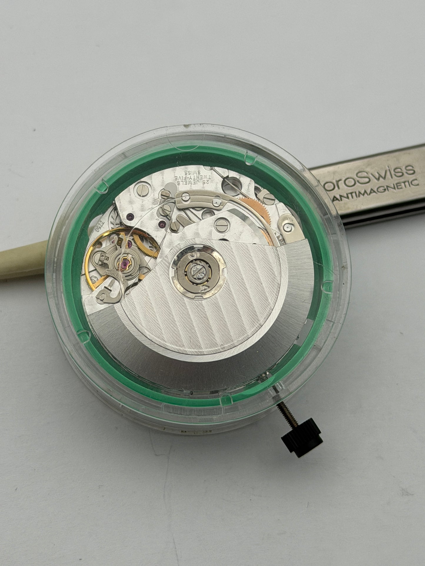 eta valjoux 7750 perlage cotè de geneve nos blister chronograph automatic movement movimento