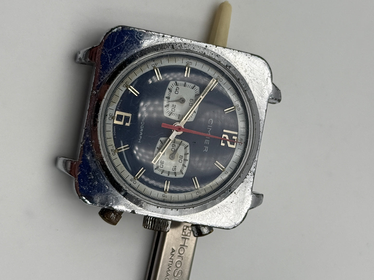 cimier 38x45mm watch swiss made chrono