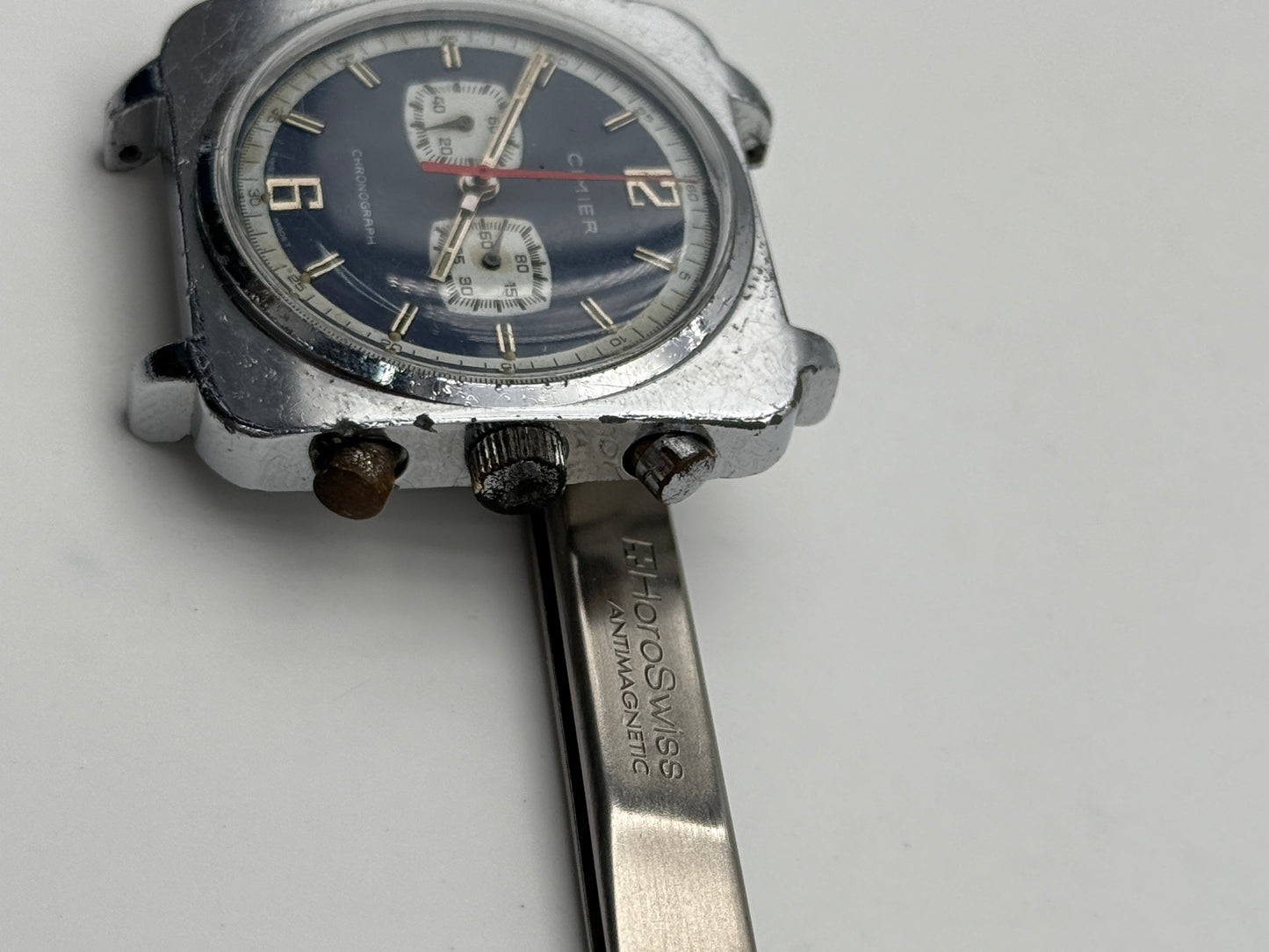 cimier 38x45mm watch swiss made chrono
