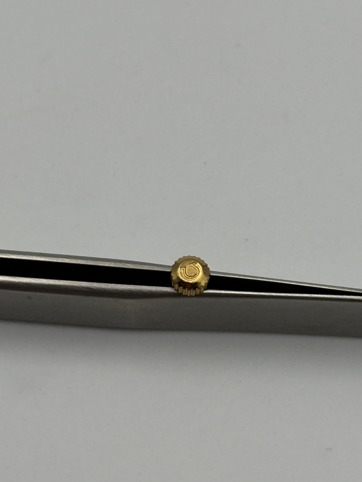 Omega corona crown waterproof impermeabile gold plated 4.7x2.5mm