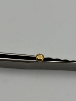 Omega corona crown waterproof impermeabile gold plated 4.7x2.5mm