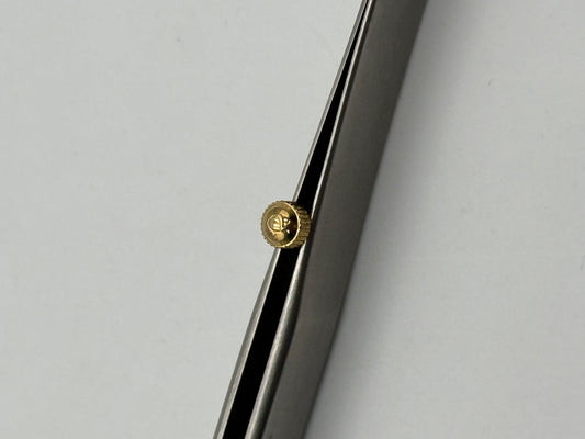 Omega corona crown waterproof impermeabile gold plated 4.7x3mm
