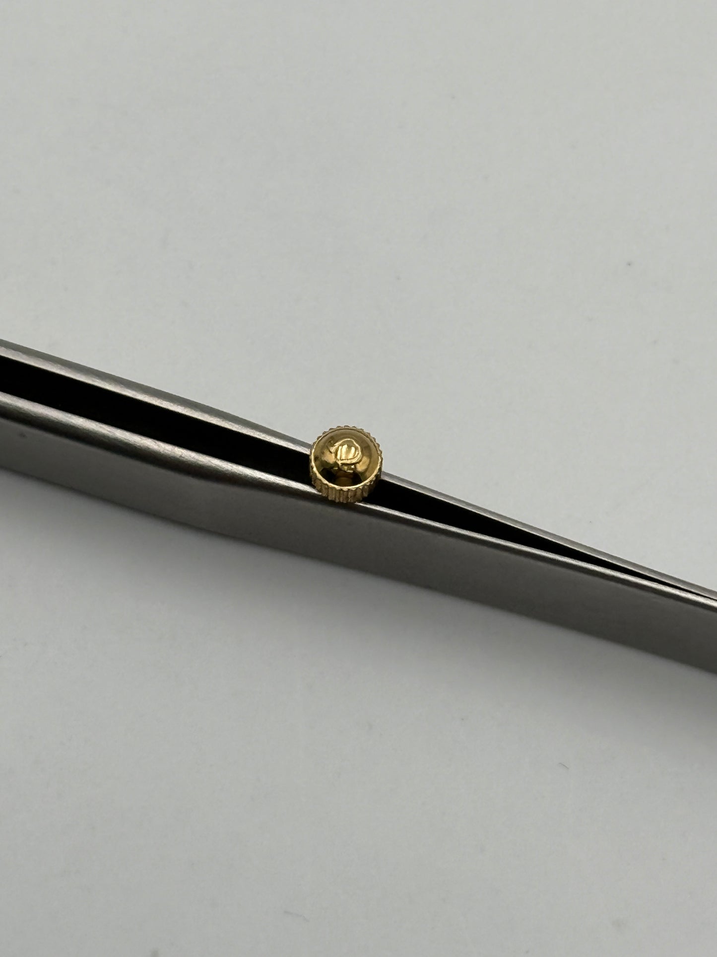 Omega corona crown waterproof impermeabile gold plated 4.7x3mm