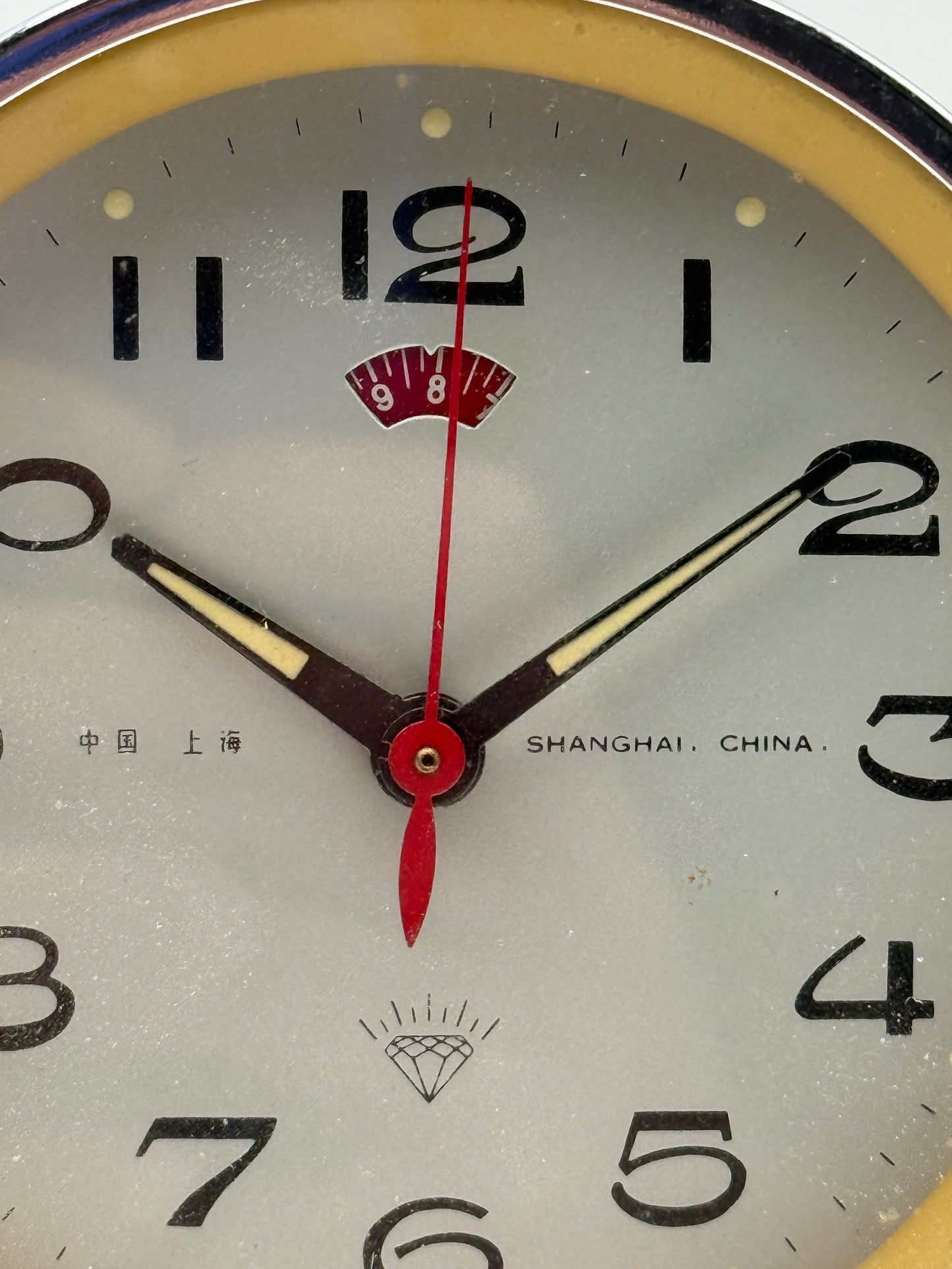 table clock alarm shangai china vintage sveglia