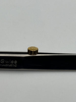 Omega corona crown waterproof impermeabile 5.5x3mm gold plated