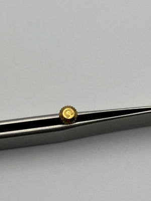 Omega corona crown impermeabile waterpoof 4.8x2.5mm gold plated