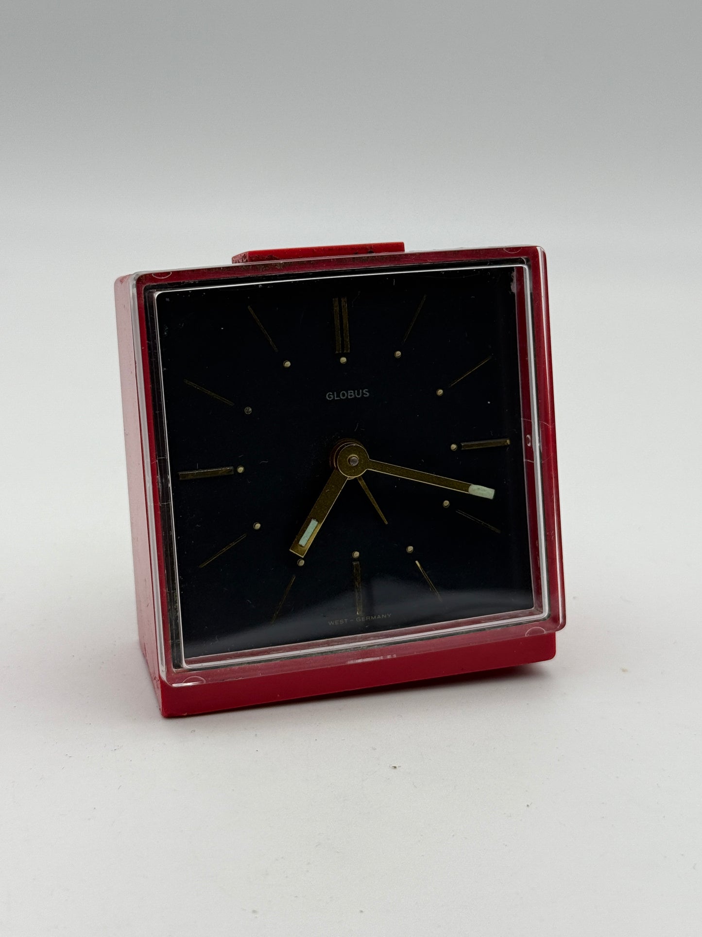 globus table desk clock alarm west germany vintage